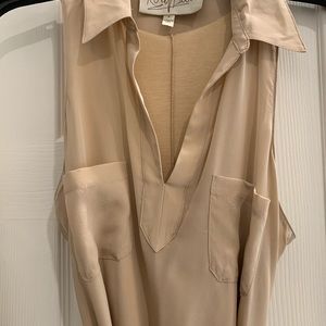 Rory Beca silk nude sleeveless dress